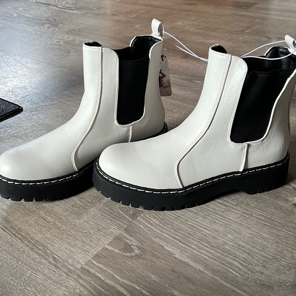White booties